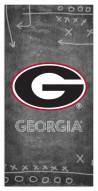 Georgia Bulldogs 6" x 12" Chalk Playbook Sign