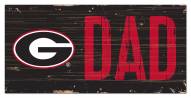 Georgia Bulldogs 6" x 12" Dad Sign