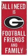 Georgia Bulldogs 6" x 12" Friends & Family Sign