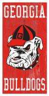 Georgia Bulldogs 6" x 12" Heritage Logo Sign