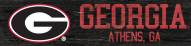 Georgia Bulldogs 6" x 24" Team Name Sign