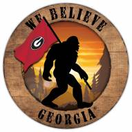 Georgia Bulldogs Bigfoot 12" Circle Sign