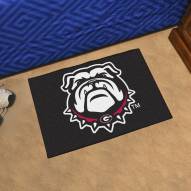 Georgia Bulldogs Black NCAA Starter Rug