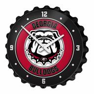 Georgia Bulldogs Bottle Cap Wall Clock