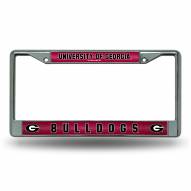 Georgia Bulldogs Chrome Glitter License Plate Frame