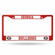 Georgia Bulldogs Color Metal License Plate Frame