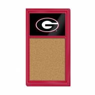 Georgia Bulldogs Cork Note Board