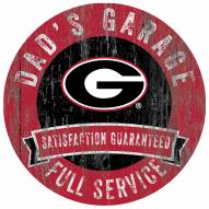 Georgia Bulldogs Dad's Garage Sign