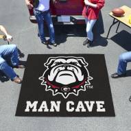 Georgia Bulldogs Dog Head Man Cave Tailgate Mat