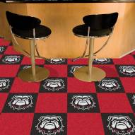 Georgia Bulldogs Dog Head Team Carpet Tiles