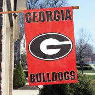 Georgia Bulldogs NCAA Applique 2-Sided Banner Flag