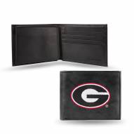 Georgia Bulldogs Embroidered Leather Billfold Wallet
