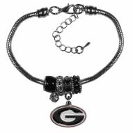 Georgia Bulldogs Euro Bead Bracelet