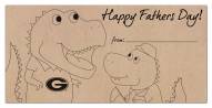 Georgia Bulldogs Father's Day Coloring Sign