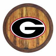 Georgia Bulldogs "Faux" Barrel Top Sign