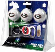 Georgia Bulldogs Golf Ball Gift Pack with Key Chain