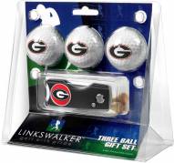 Georgia Bulldogs Golf Ball Gift Pack with Spring Action Divot Tool