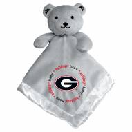 Georgia Bulldogs Gray Infant Bear Security Blanket