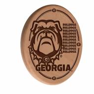 Georgia Bulldogs Laser Engraved Wood Sign