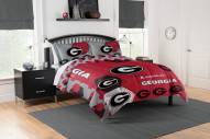 Georgia Bulldogs Hexagon Full/Queen Comforter & Shams Set
