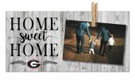 Georgia Bulldogs Home Sweet Home Clothespin Frame