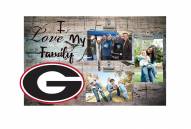 Georgia Bulldogs I Love My Family Clip Frame