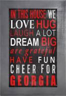 Georgia Bulldogs In This House 11" x 19" Framed Sign