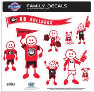 Georgia Bulldogs Large Family Decal Set