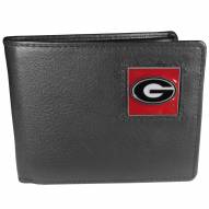 Georgia Bulldogs Leather Bi-fold Wallet in Gift Box