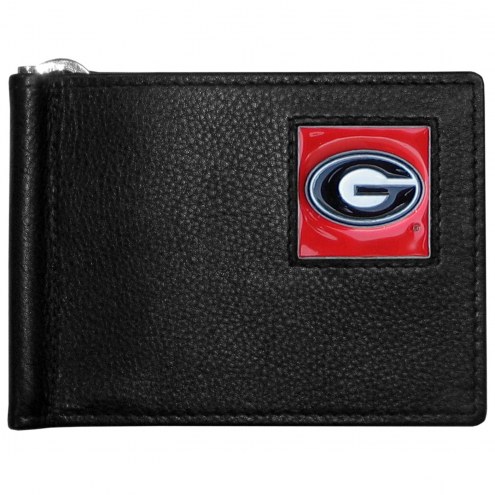 Georgia Bulldogs Leather Bill Clip Wallet