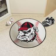 Georgia Bulldogs Logo Baseball Rug