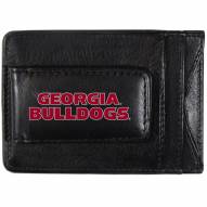 Georgia Bulldogs Logo Leather Cash and Cardholder