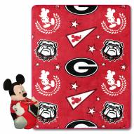 Georgia Bulldogs Mickey Hugger Pillow & Blanket Set