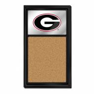Georgia Bulldogs Mirrored Cork Note Board