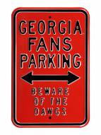 Georgia Bulldogs NCAA Embossed Parking Sign