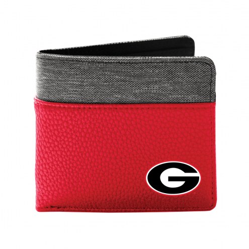 Georgia Bulldogs Pebble Bi-Fold Wallet
