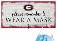 Georgia Bulldogs Please Wear Your Mask Sign