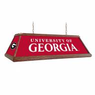 Georgia Bulldogs Premium Wood Pool Table Light