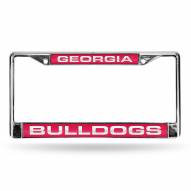 Georgia Bulldogs Laser Chrome License Plate Frame
