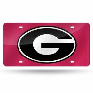 Georgia Bulldogs Laser Cut License Plate