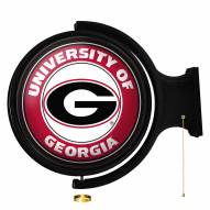 Georgia Bulldogs Round Rotating Lighted Wall Sign