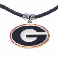 Georgia Bulldogs Rubber Cord Necklace