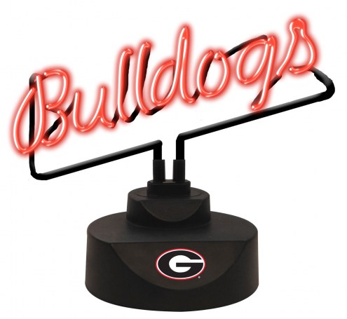 Georgia Bulldogs Script Neon Desk Lamp