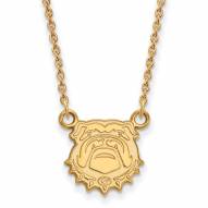 Georgia Bulldogs Sterling Silver Gold Plated Small Pendant Necklace