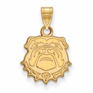 Georgia Bulldogs Sterling Silver Gold Plated Small Pendant