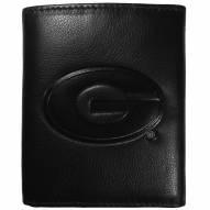 Georgia Bulldogs Embossed Leather Tri-fold Wallet