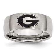 Georgia Bulldogs Stainless Steel Laser Etch Ring