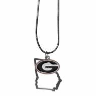 Georgia Bulldogs State Charm Necklace
