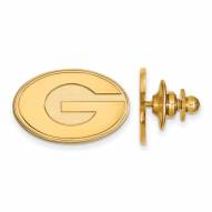 Georgia Bulldogs Sterling Silver Gold Plated Lapel Pin