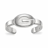 Georgia Bulldogs Sterling Silver Toe Ring